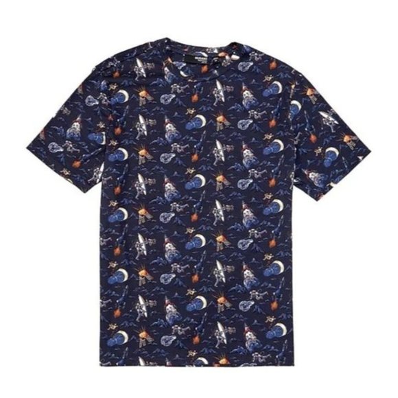NWT Murano Interstellar Collection Liquid Luxury Slim-Fit Astronaut Print Shirt - Picture 2 of 6